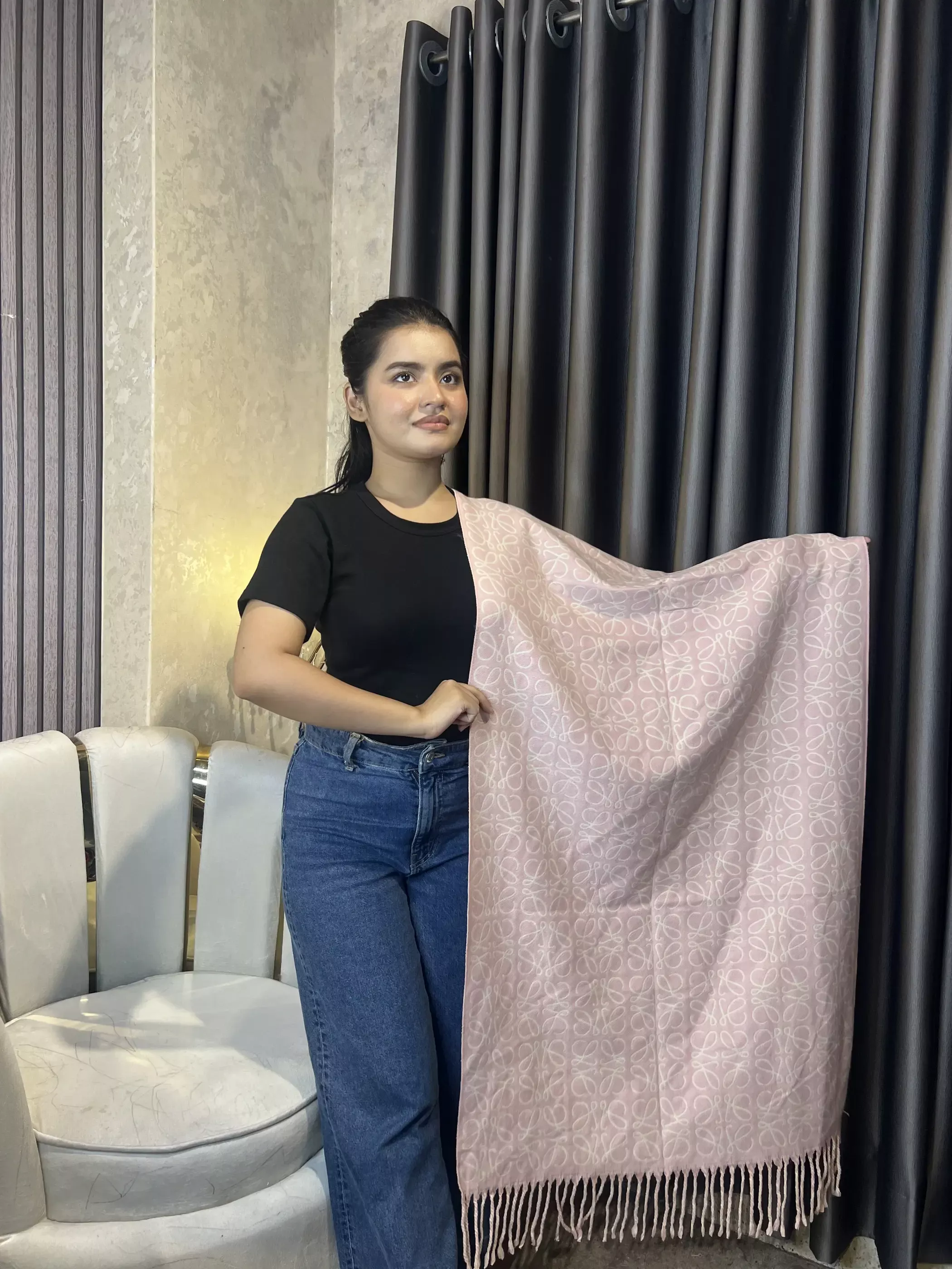 Winter Premium Shawl - TRB-001 (Pink)