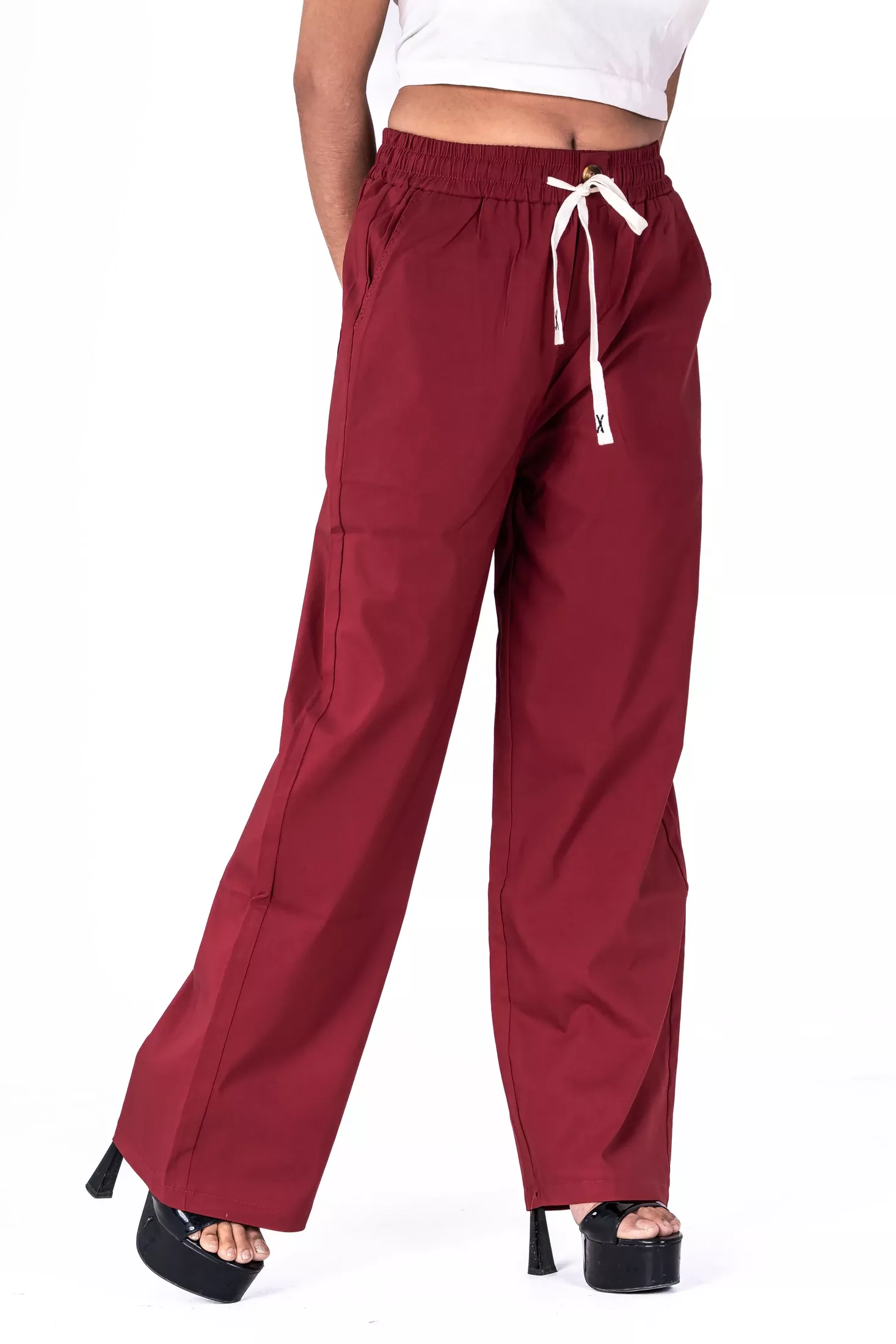 Premium Solid Pant - 9839 (Maroon)