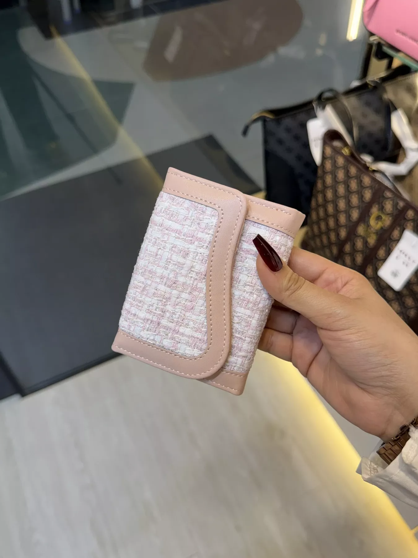 Elegant Ladies Wallet - WLT -  393 (Baby Pink)