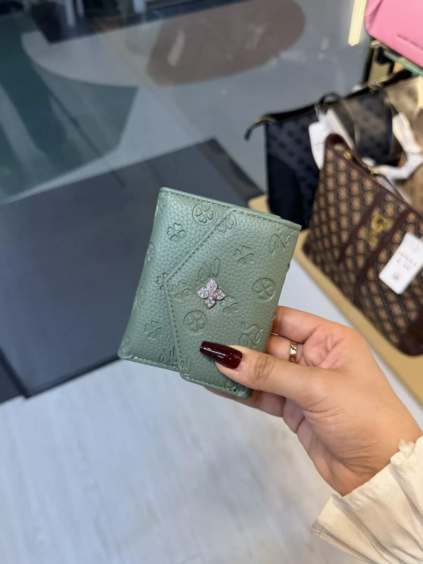 Elegant Ladies Wallet - WLT -  3802 (Pale Green)