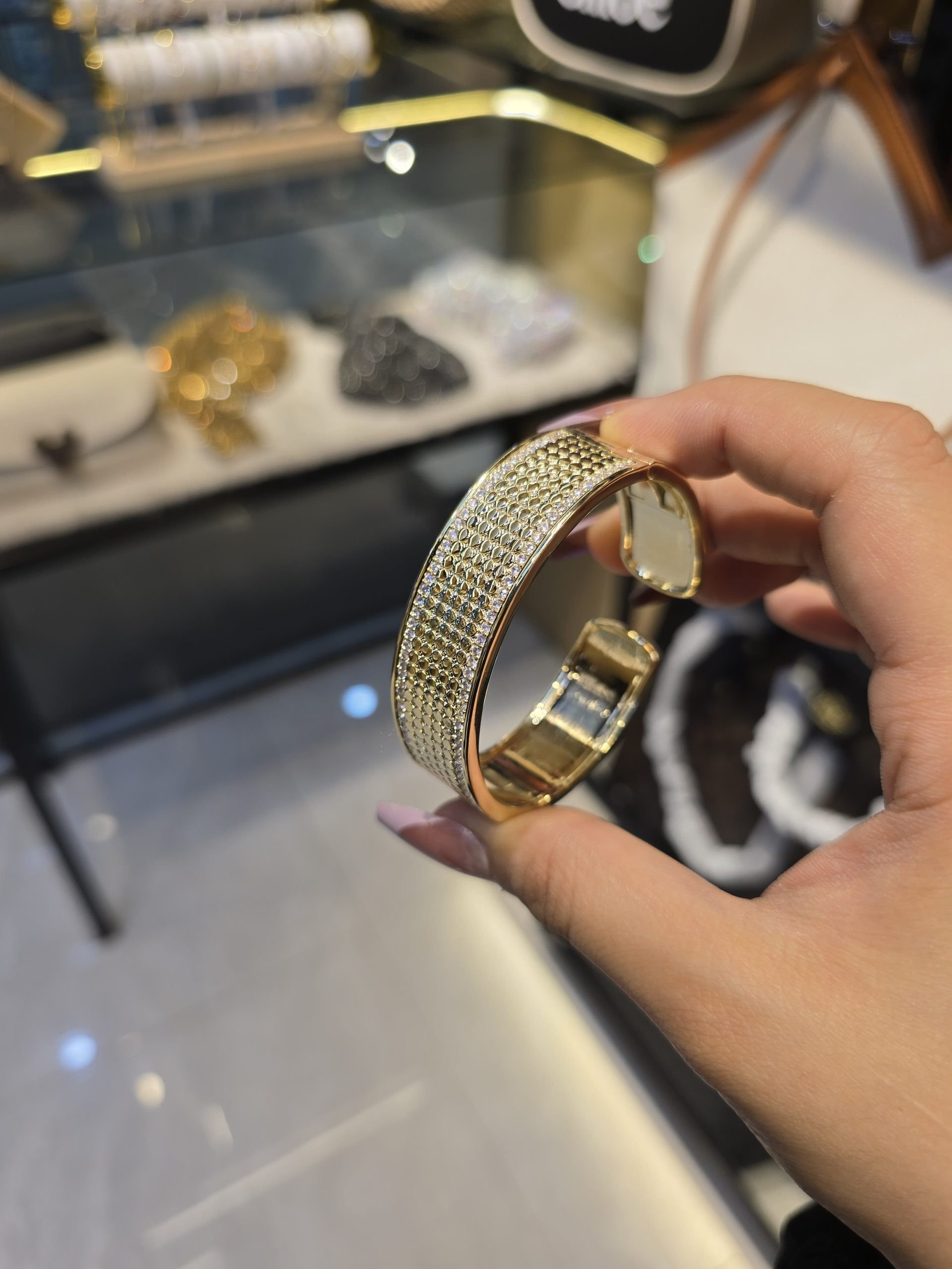 Zircon Stone Imported Bangles - 9108256K011