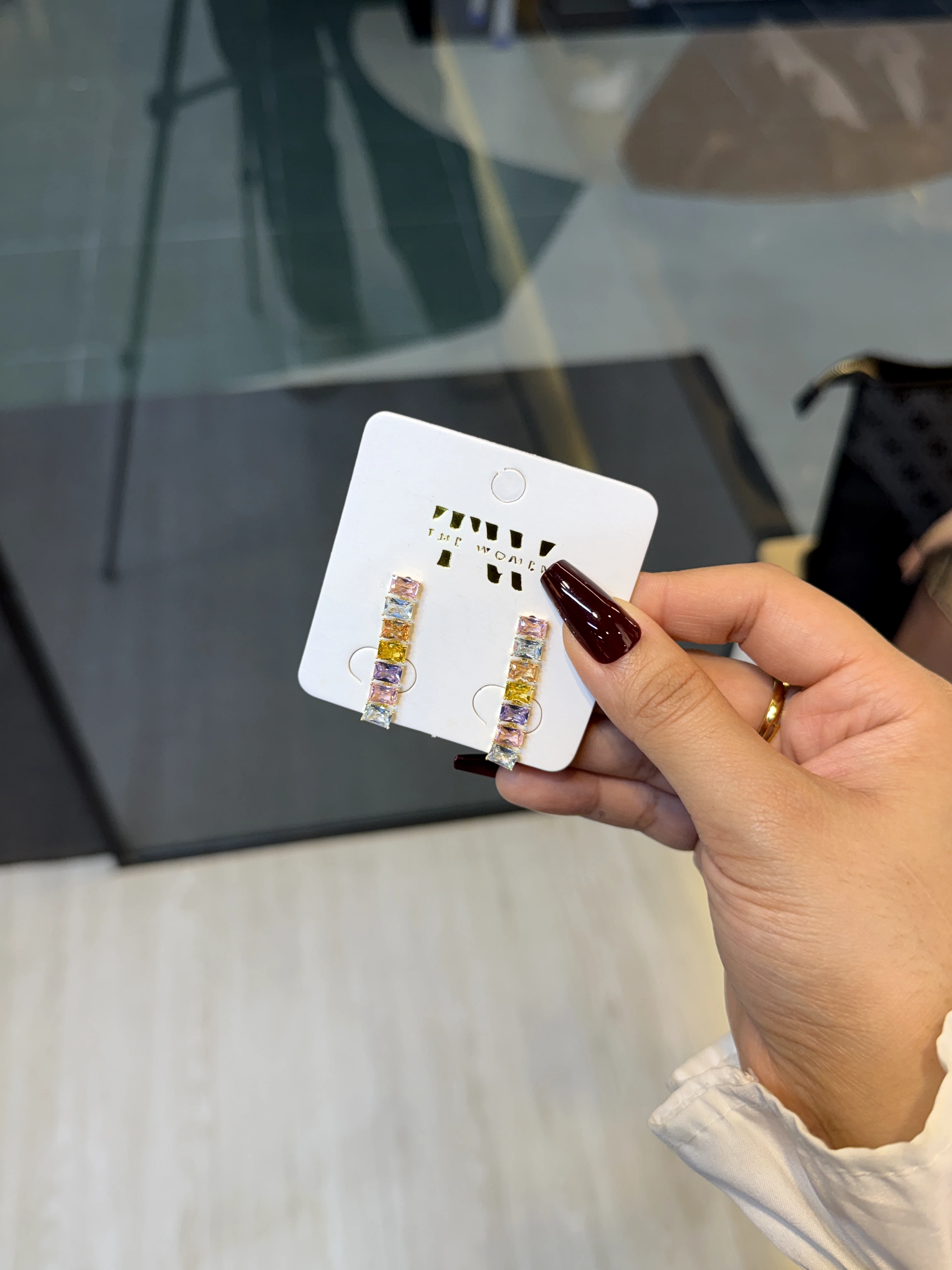 Premium Stone Earring - 1337339K310 (Multi-Colour)