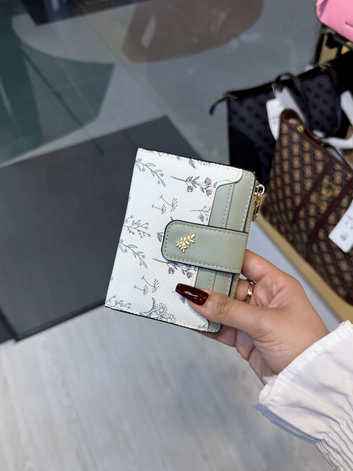 Elegant Ladies Wallet - WLT -  62307 (Light Green)