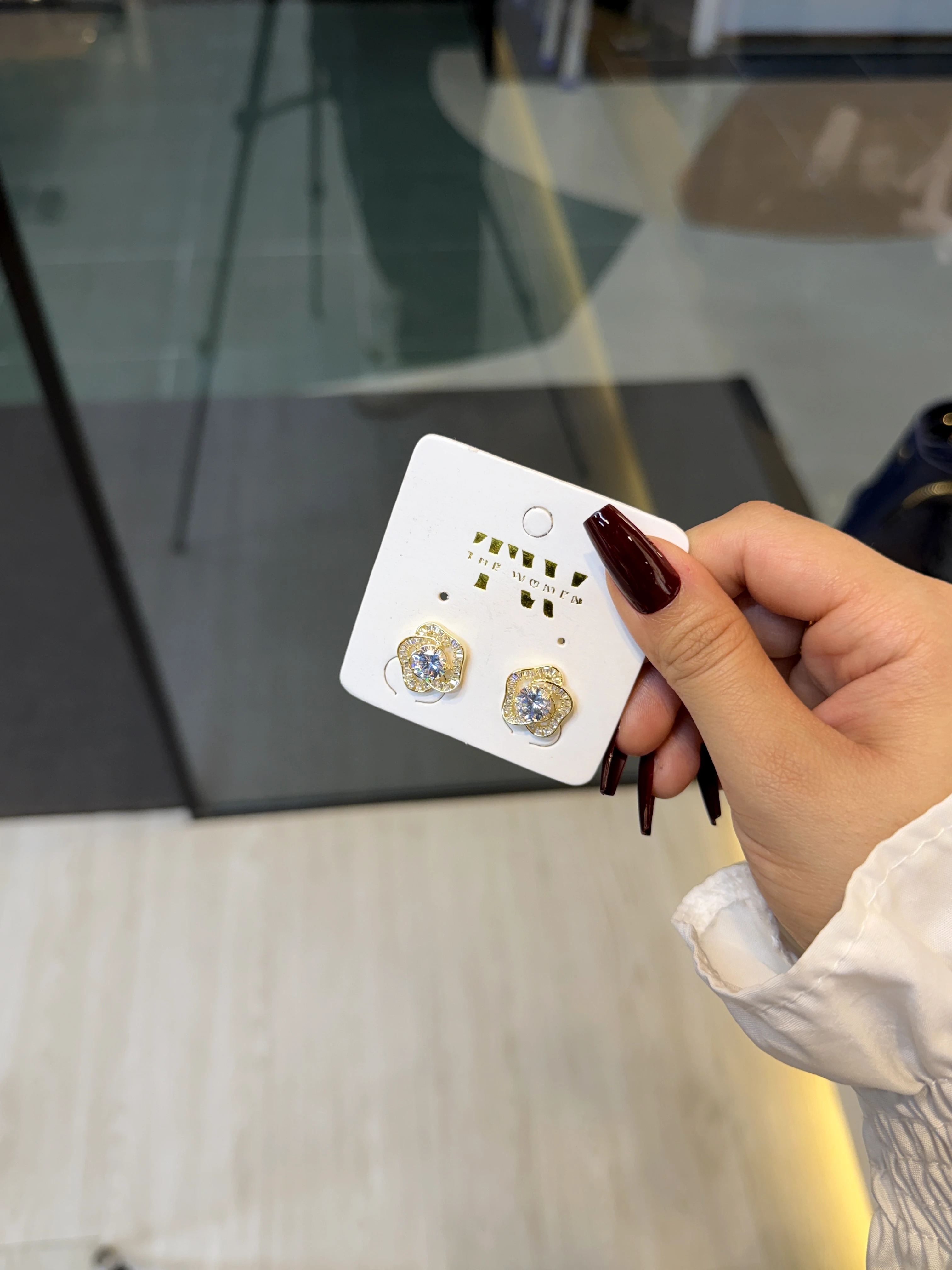 Exclusive Stone Earring- 1221411K786 (Golden)