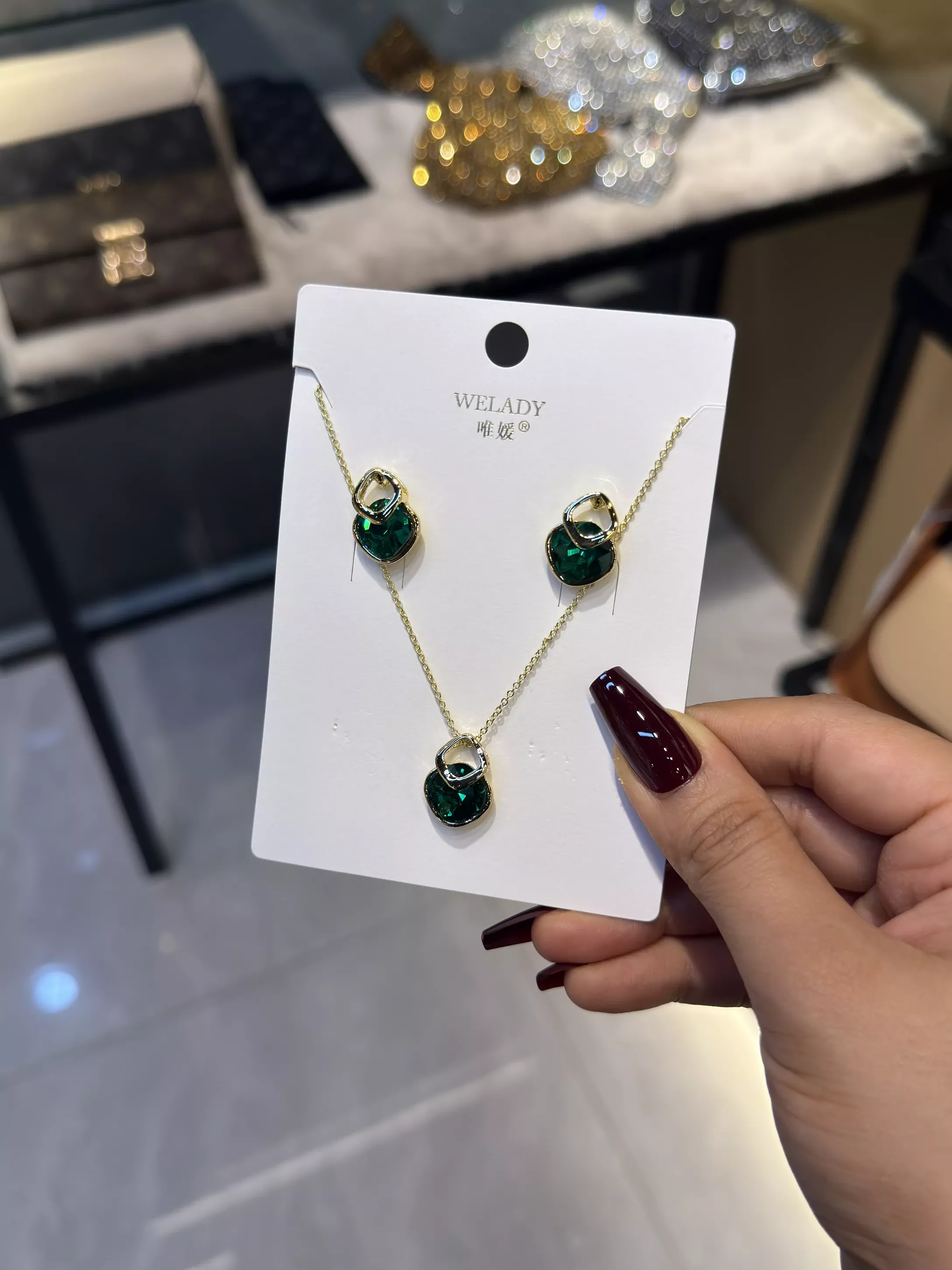 Exclusive Necklace Set – NKS-42 (Green)