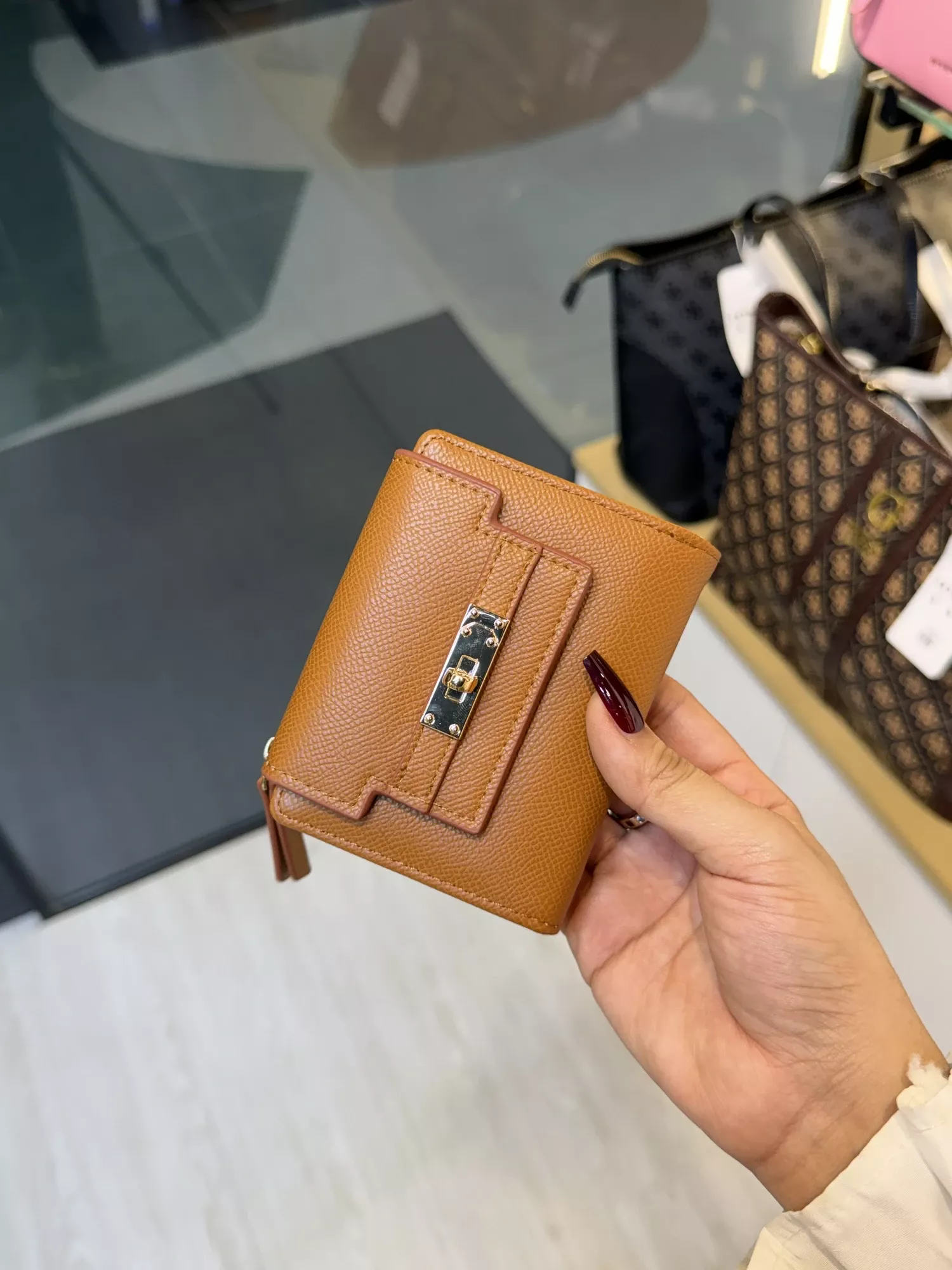 Elegant Ladies Wallet - WLT -  69307 (Brown)