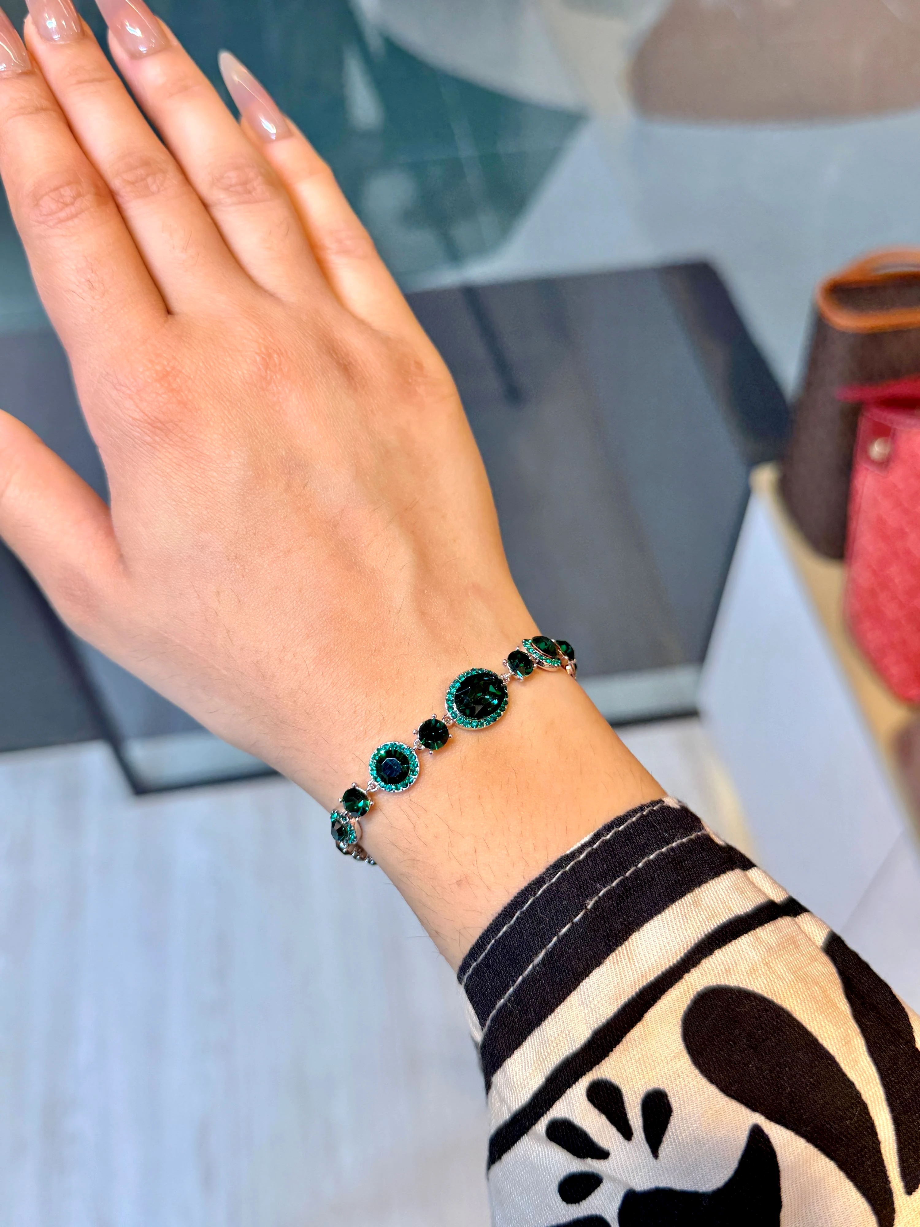 Premium Zircon Stone Bracelet - 9109938K007 (Green)
