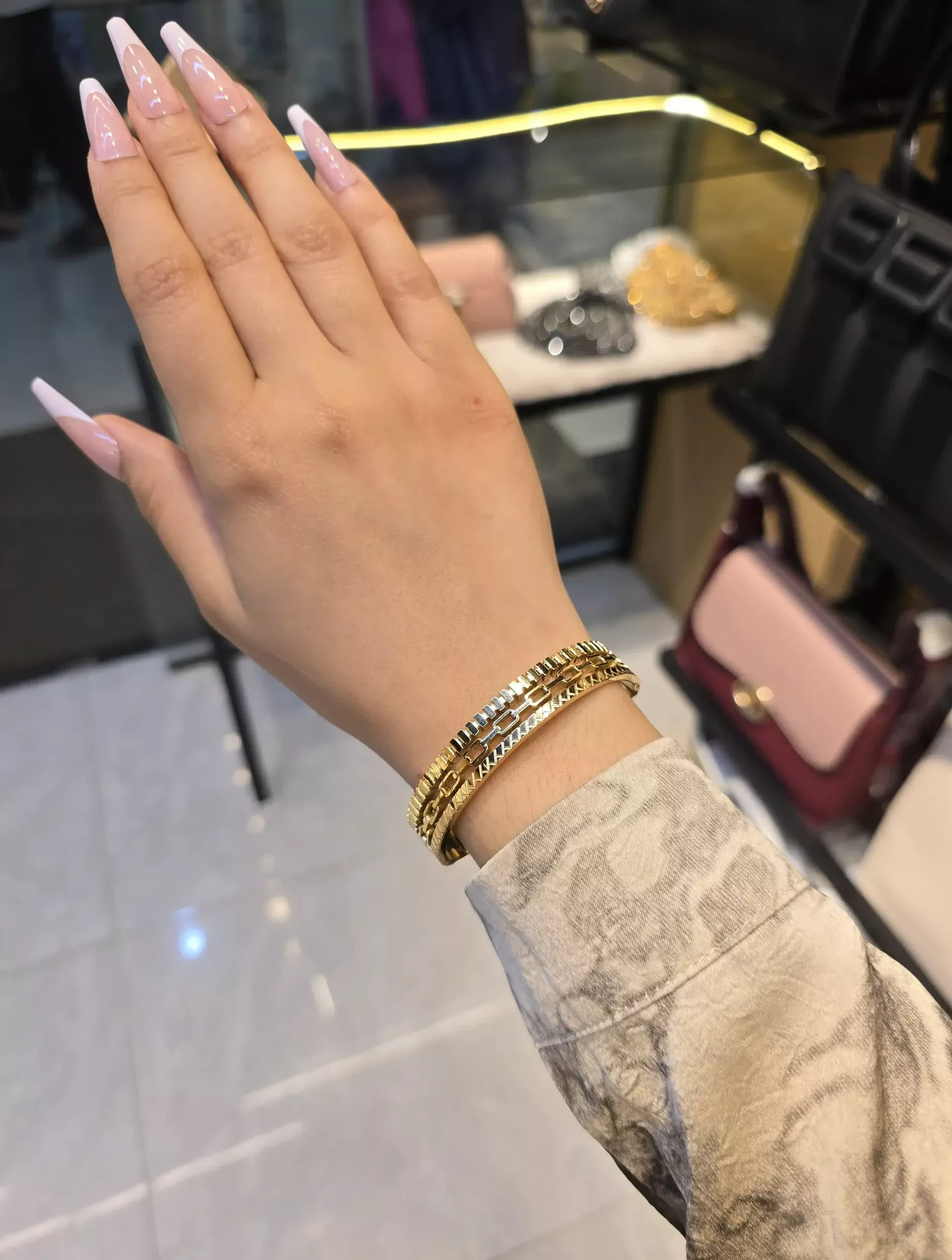 Stainless Steel Imported Bangles - 0742