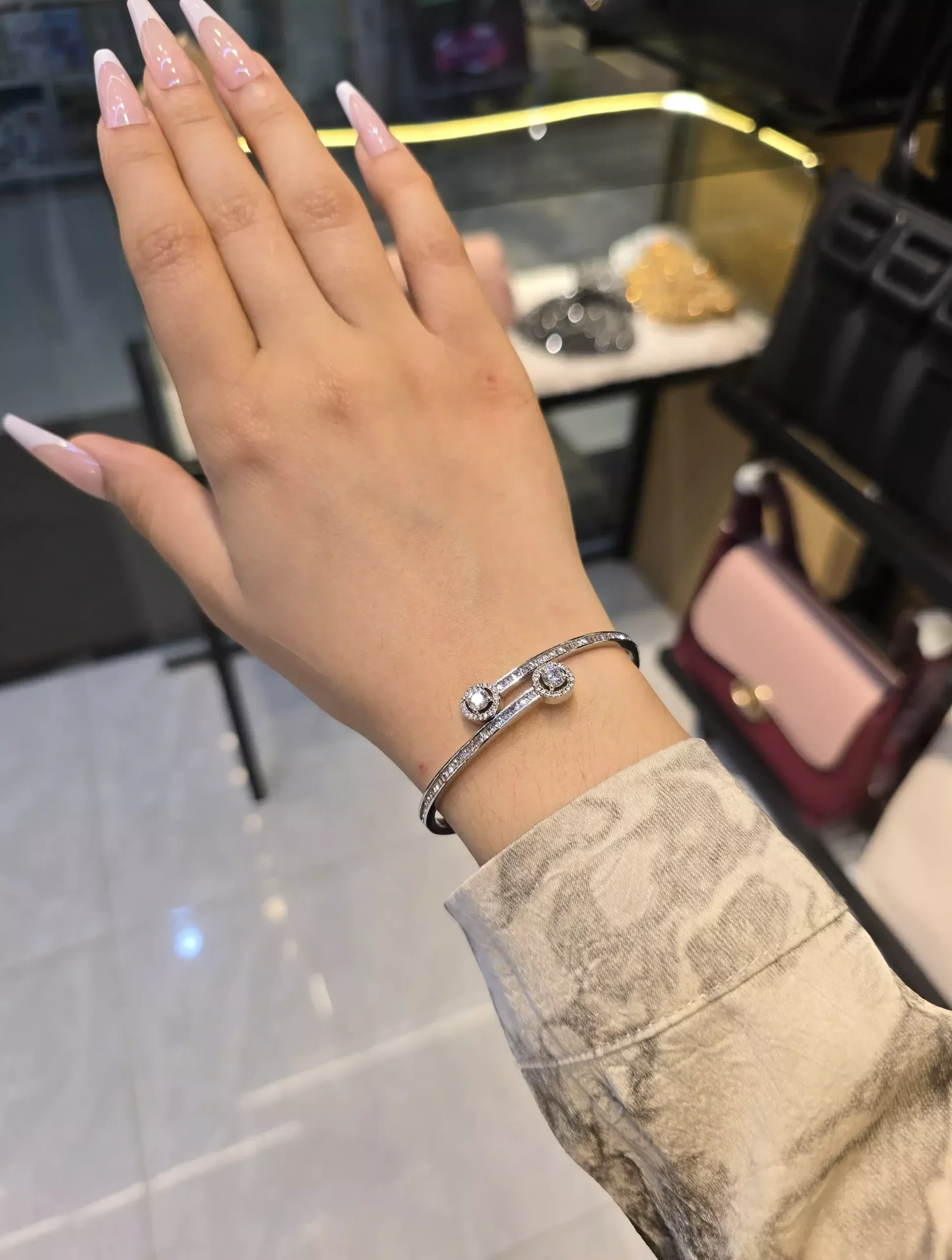 Zircon Stone Imported Bangles - 9106563K811