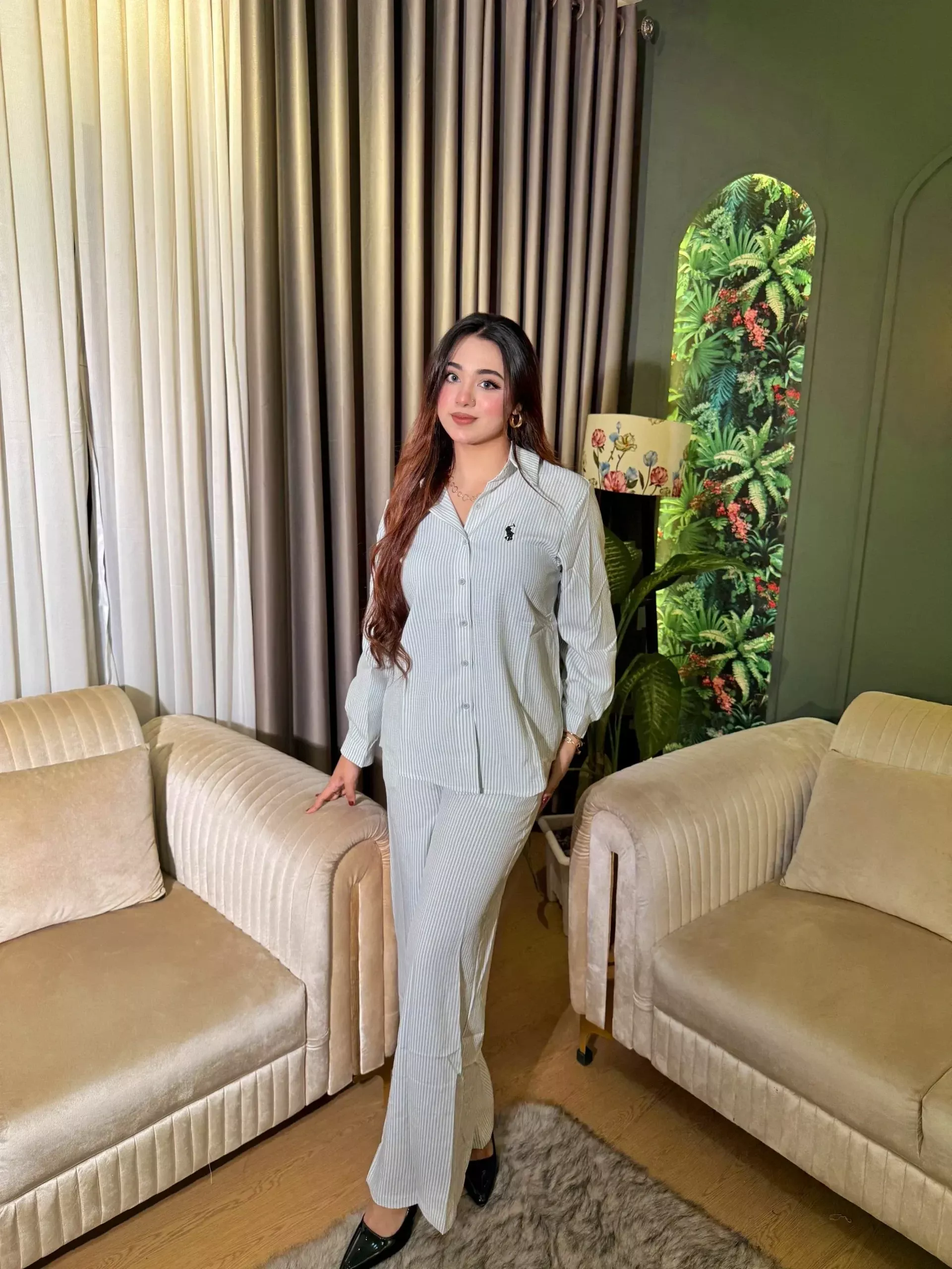 Stylish Casual Co Ord Set – 6303 (Mint)