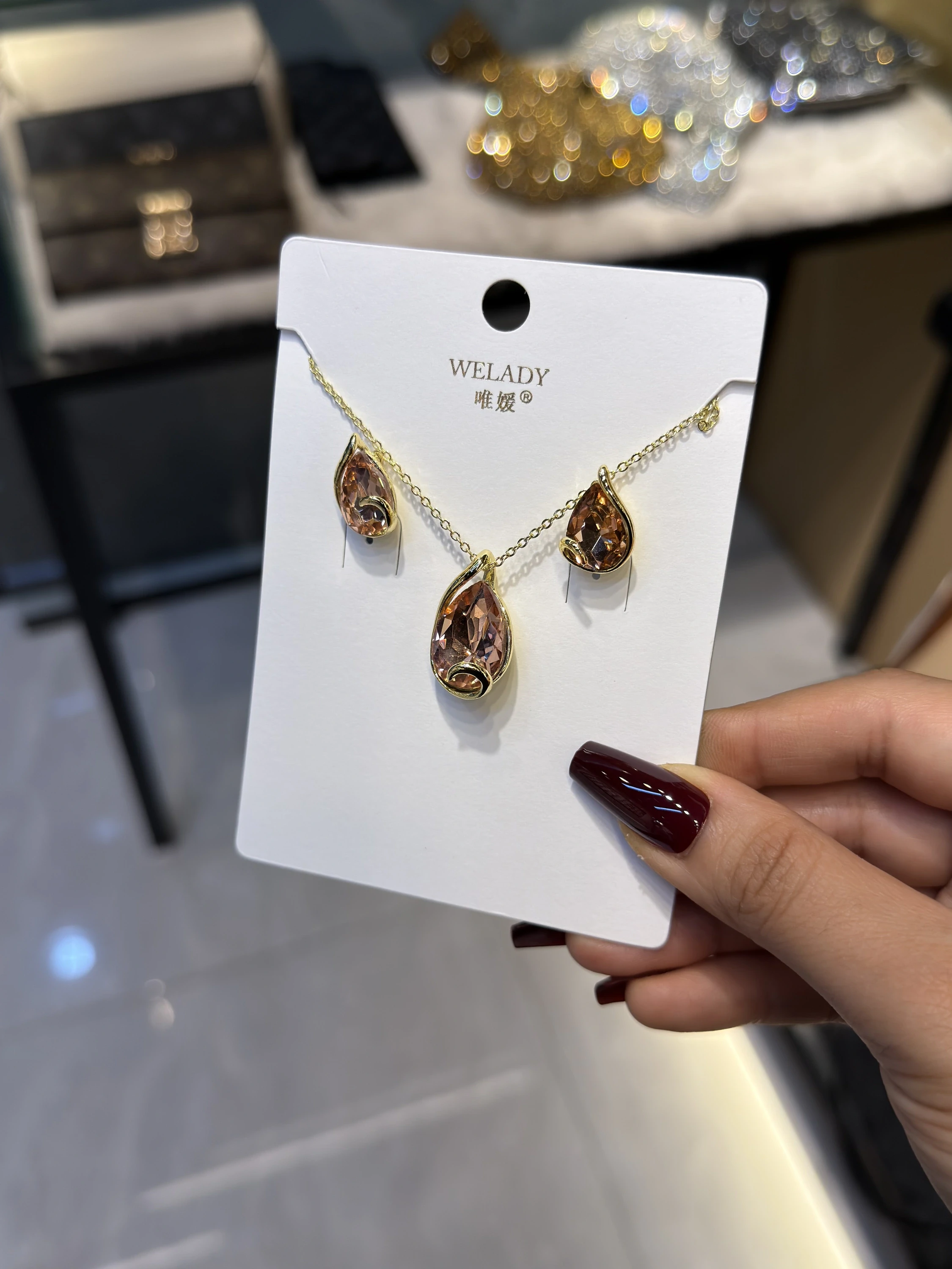 Exclusive Necklace Set – NKS-30 (Rose Gold)