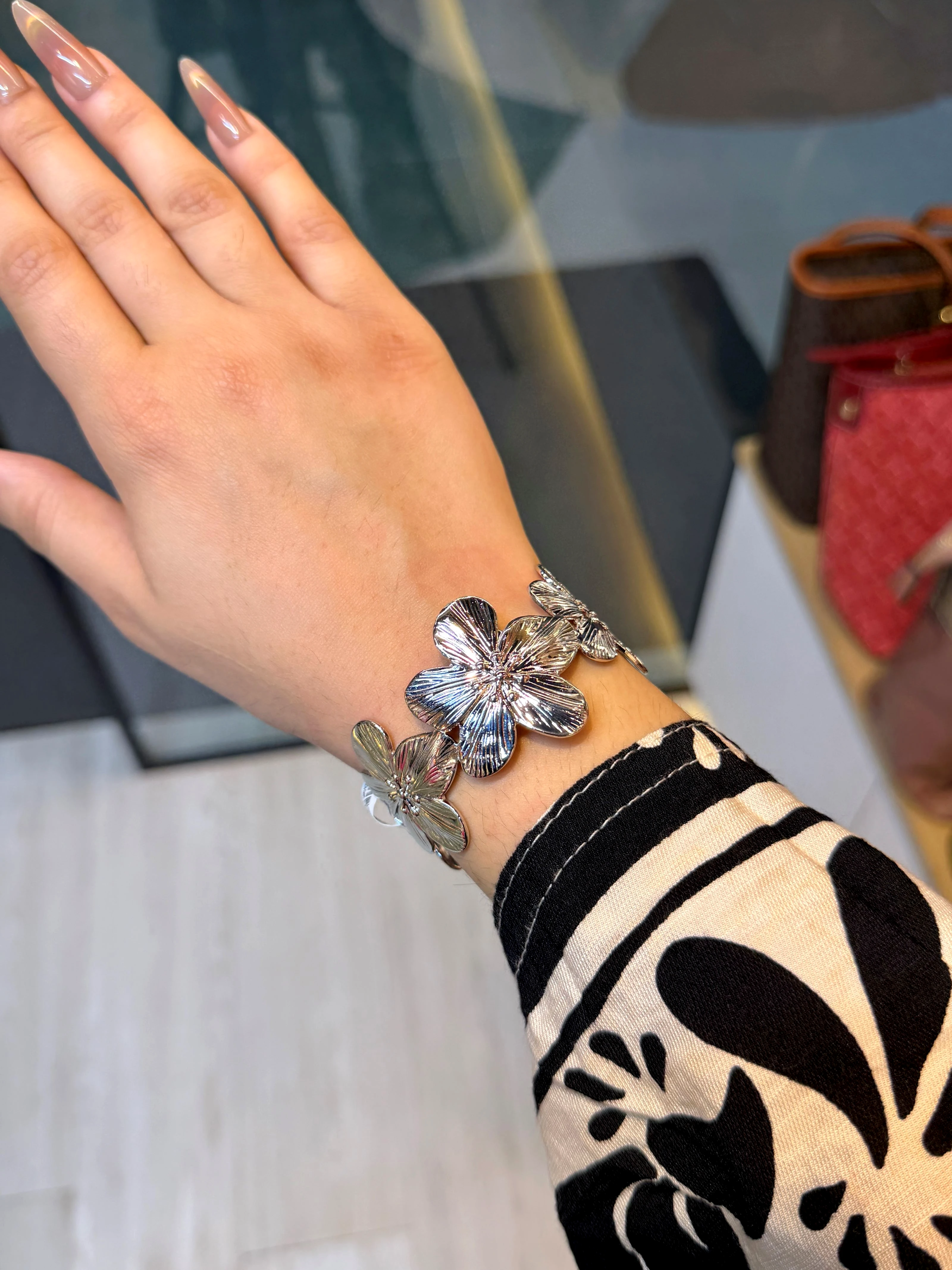 Exclusive Plated Handcuff Bangles - 9107339K111 (Silver)