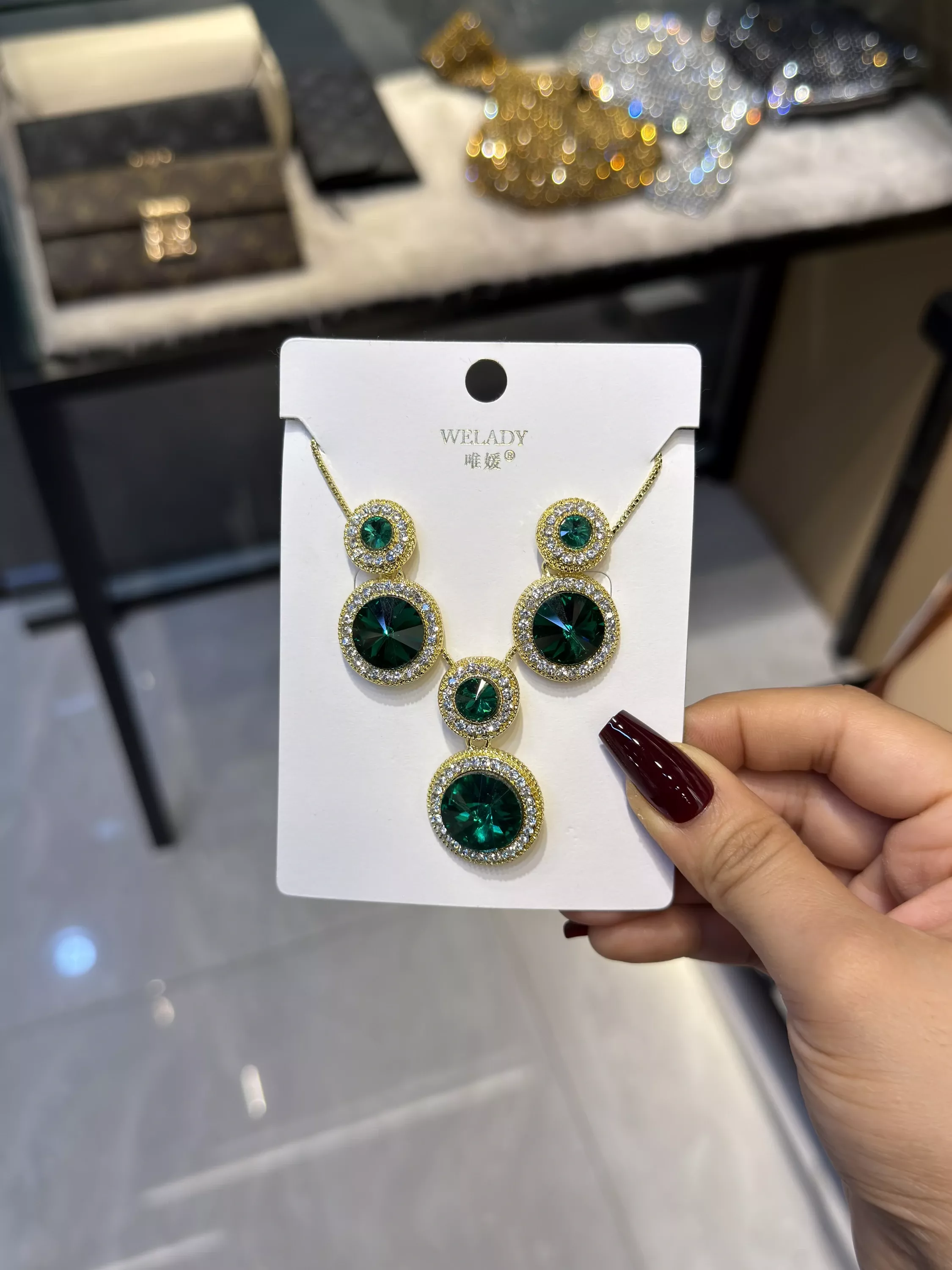 Exclusive Necklace Set – NKS-02 (Green)