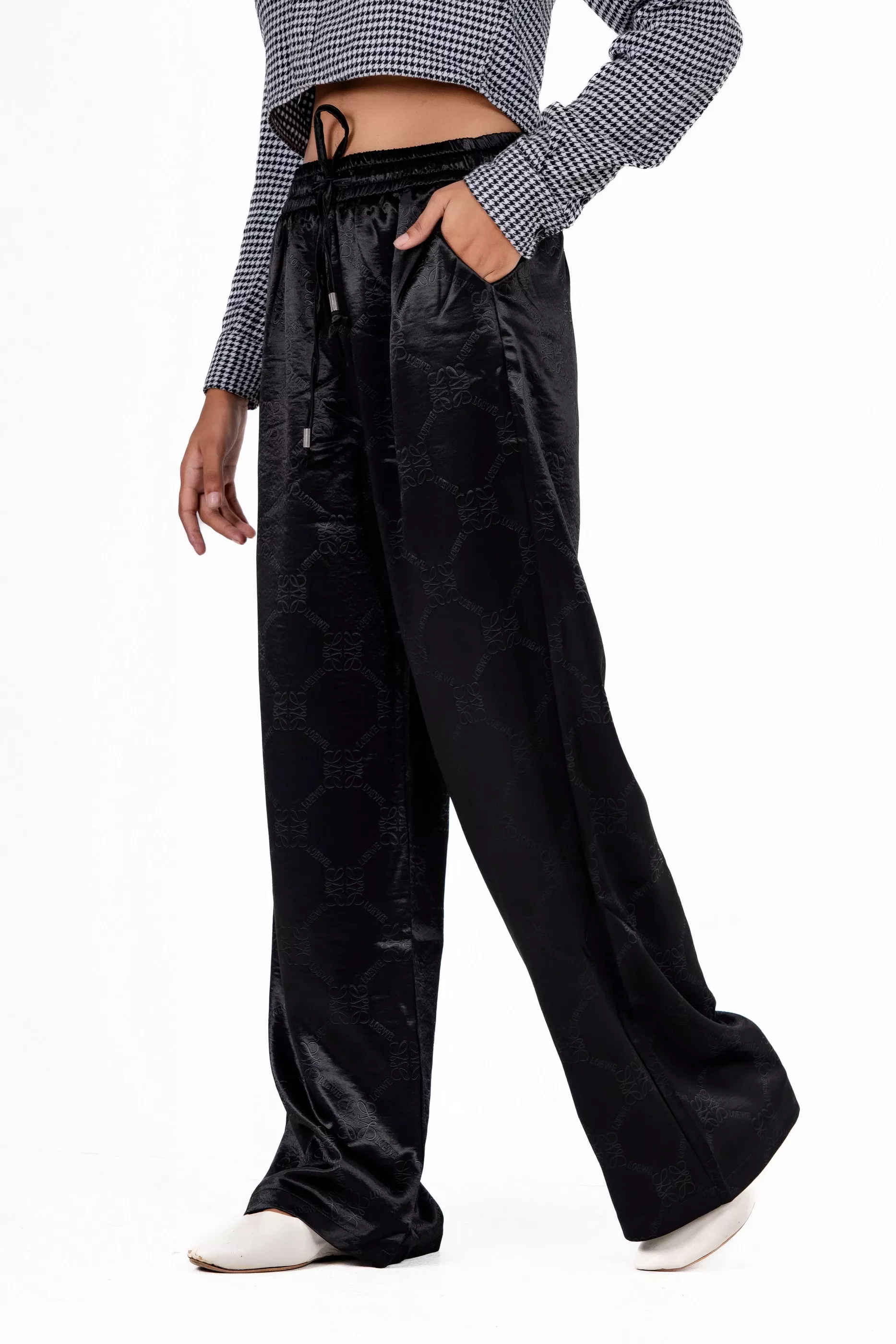 Imported Wide-Leg Palazzo Pant- 1103 (Black)