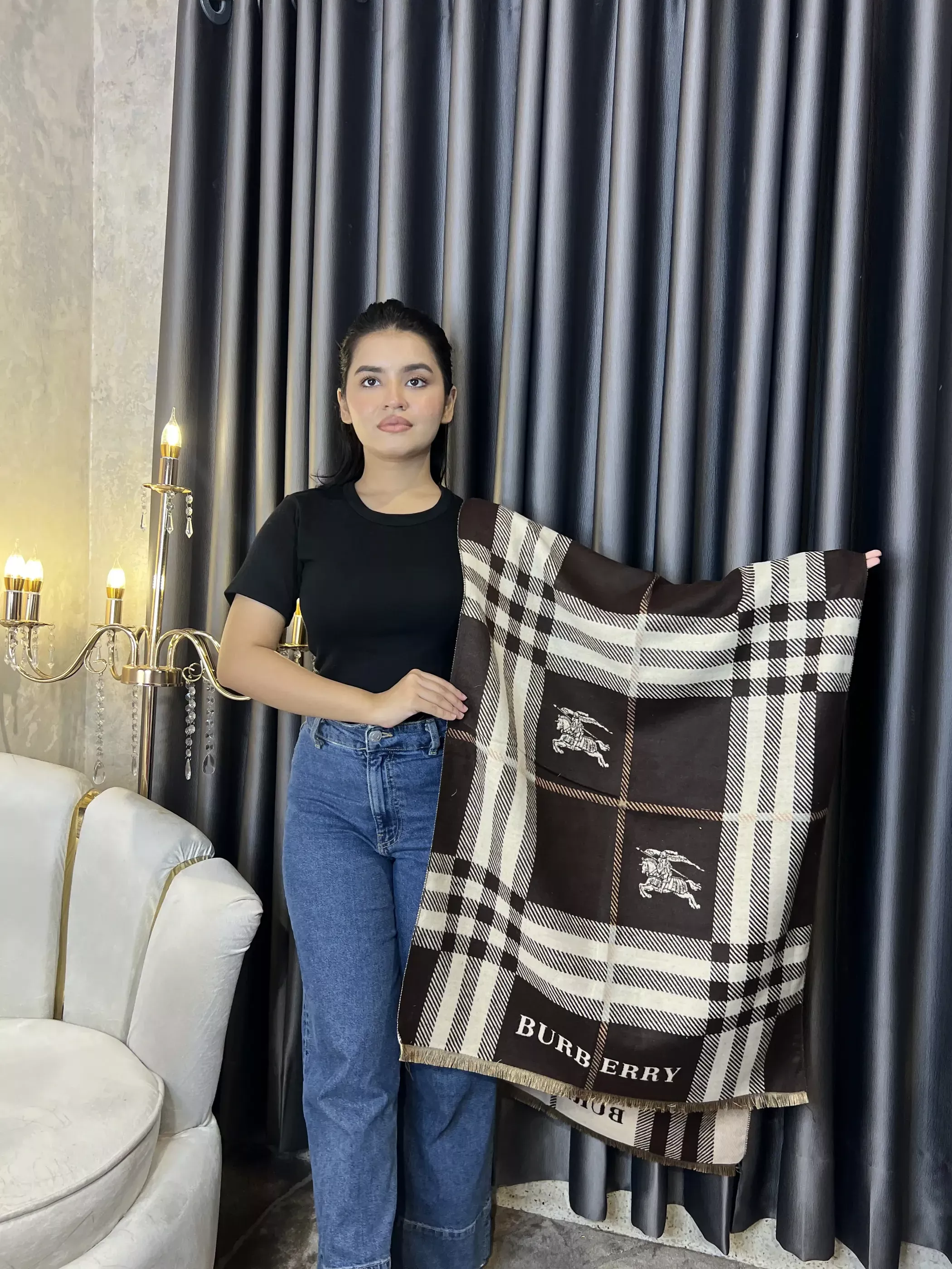 Winter Premium Shawl - BRB-001 (Brown)