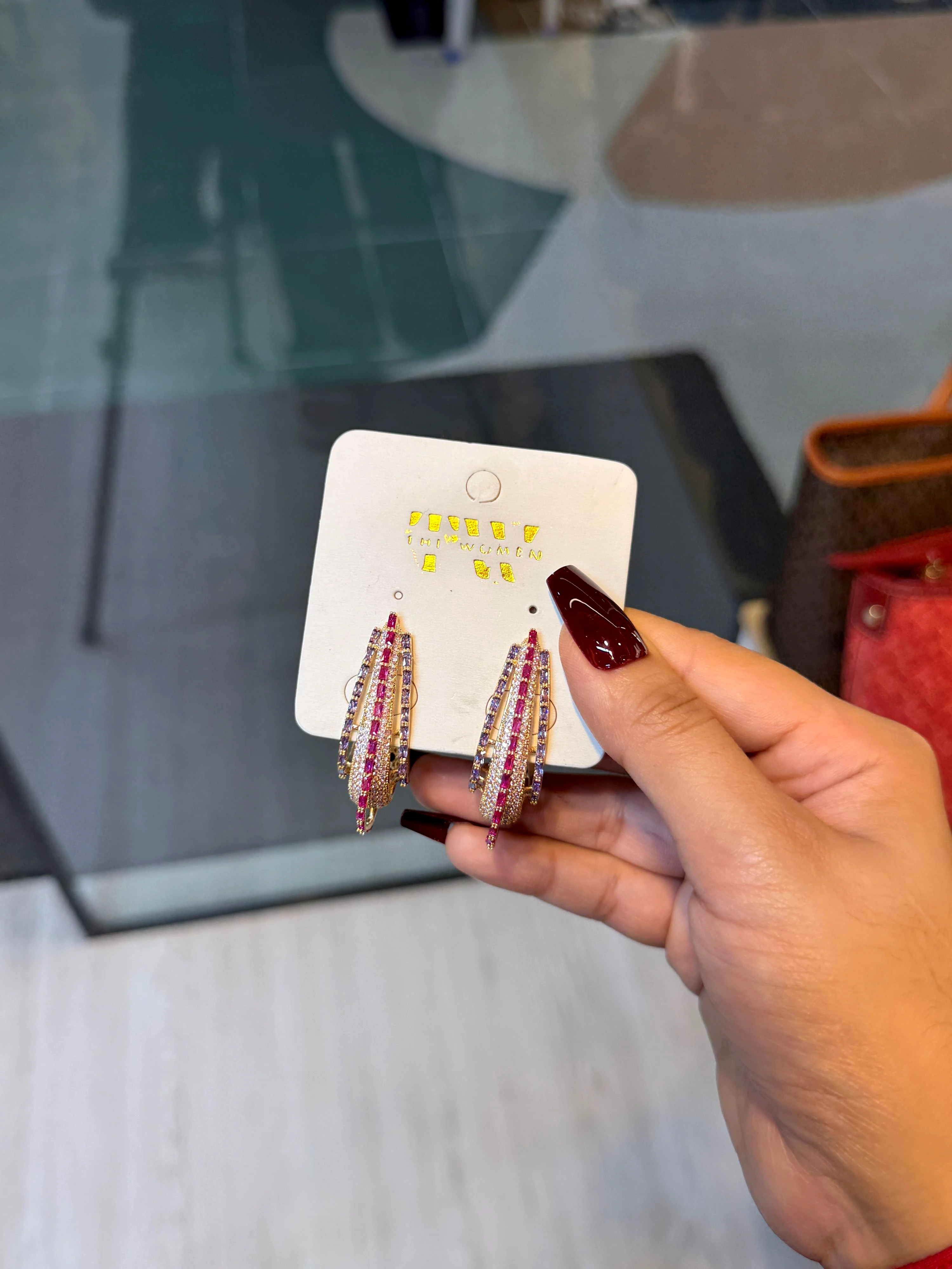 Exclusive Stone Earring- 1136929K002 (Multi Stone)