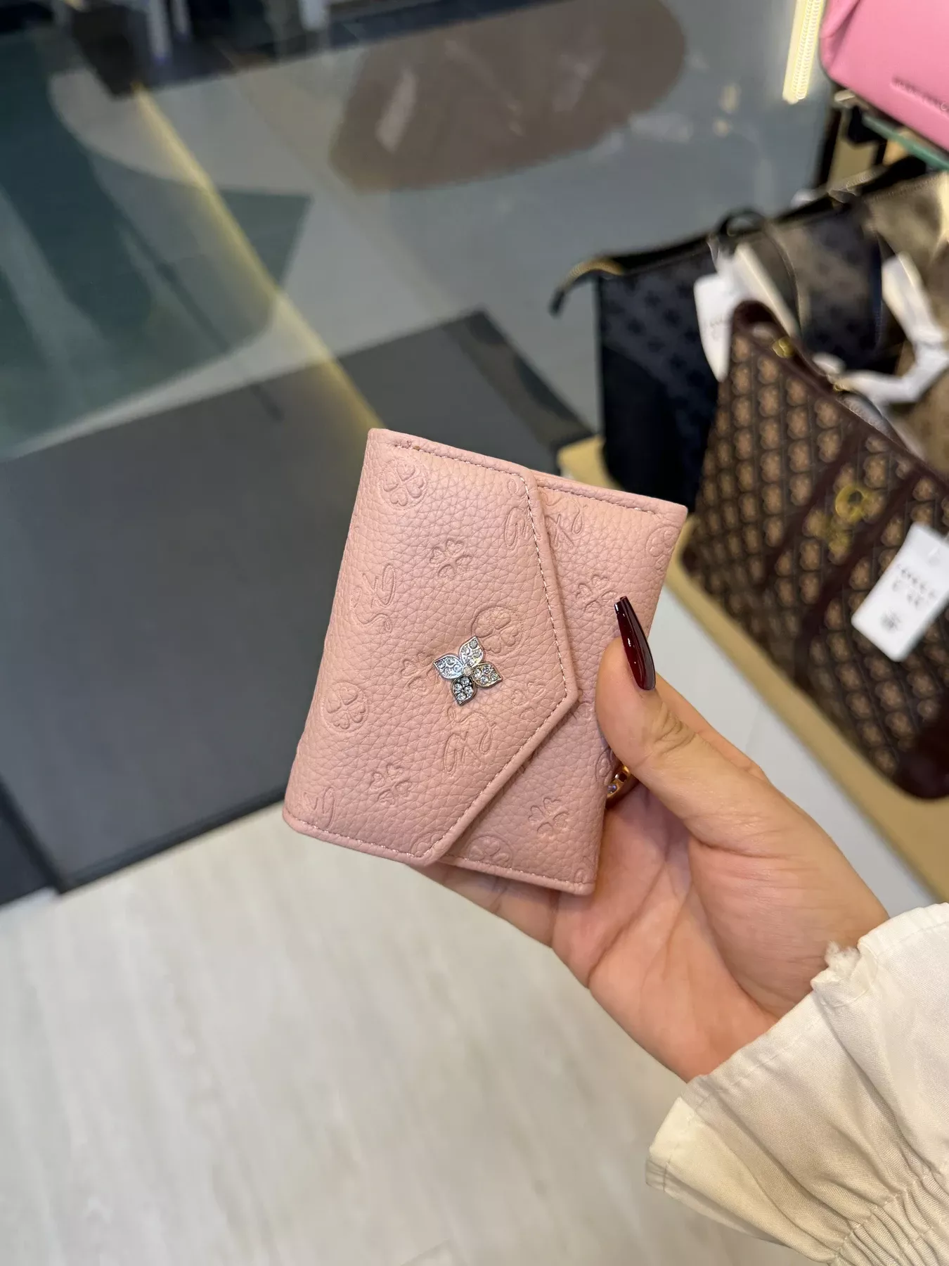 Elegant Ladies Wallet - WLT -  3802 (Pale Pink)