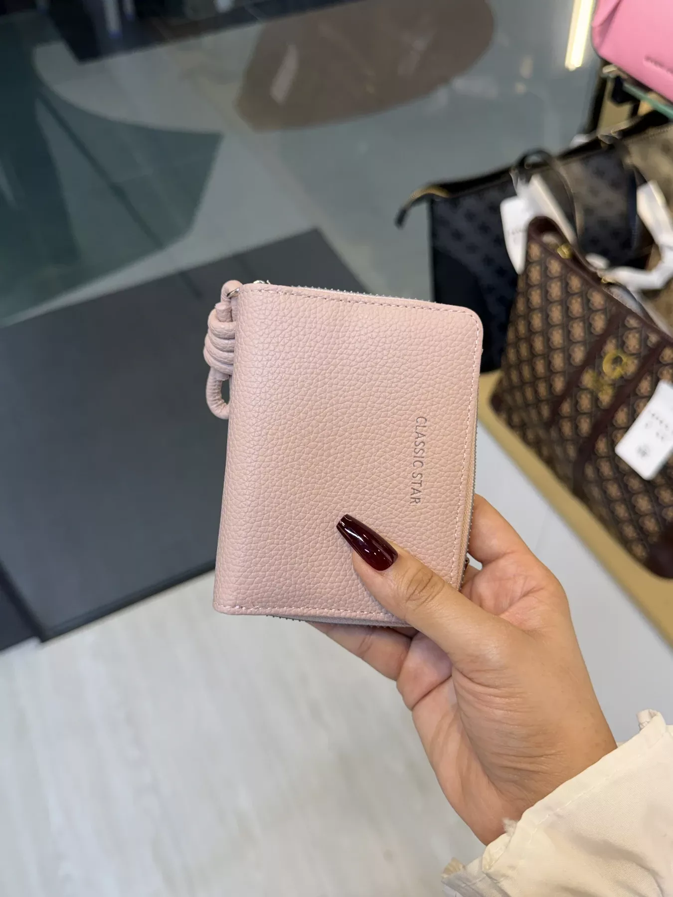 Elegant Ladies Wallet - WLT -  100655 (Pale Pink)