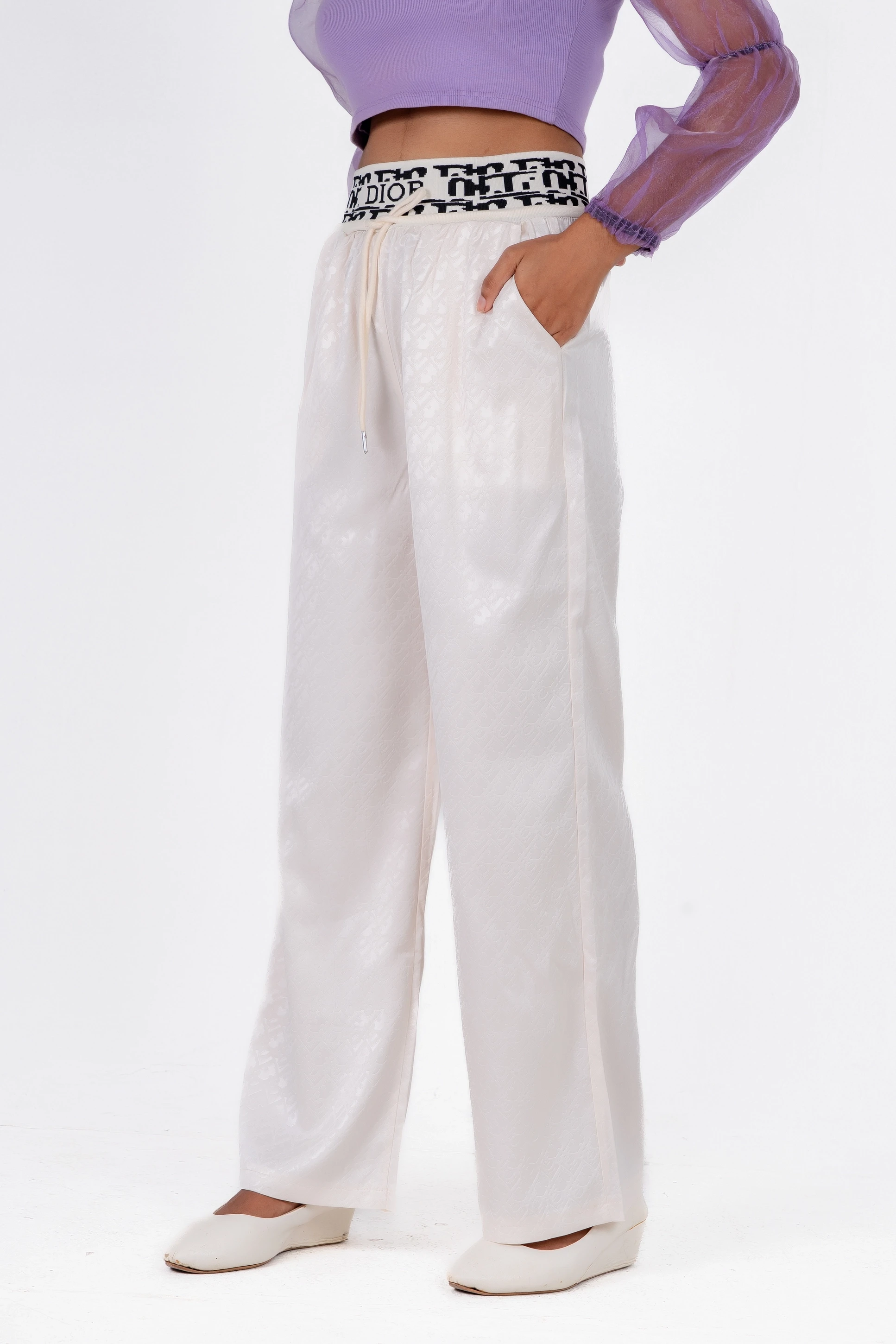 Premium Straight-Cut Pant - 823 (Cream)