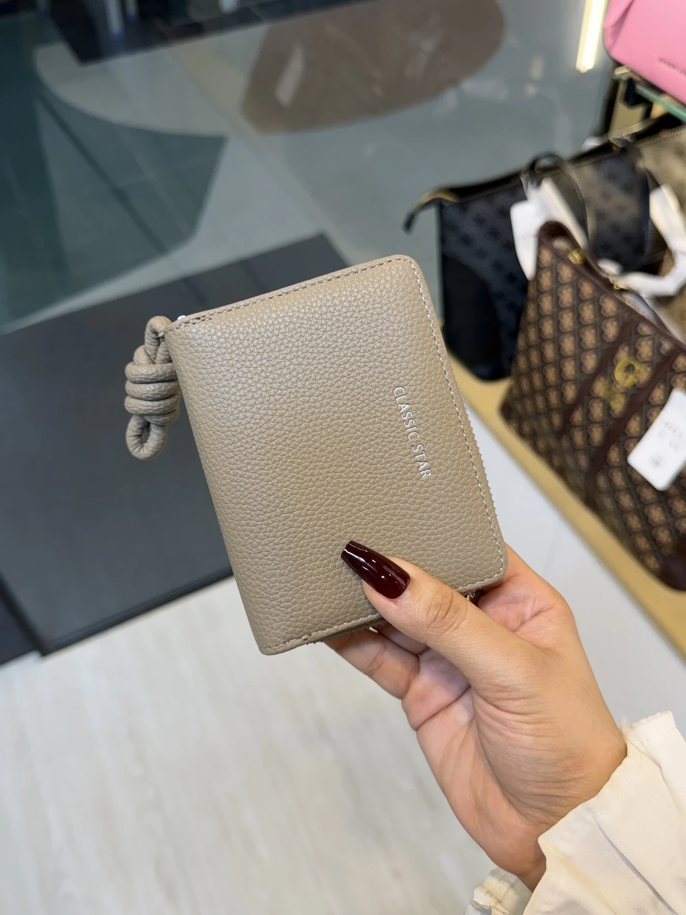 Elegant Ladies Wallet - WLT -  100655 (Khaki)