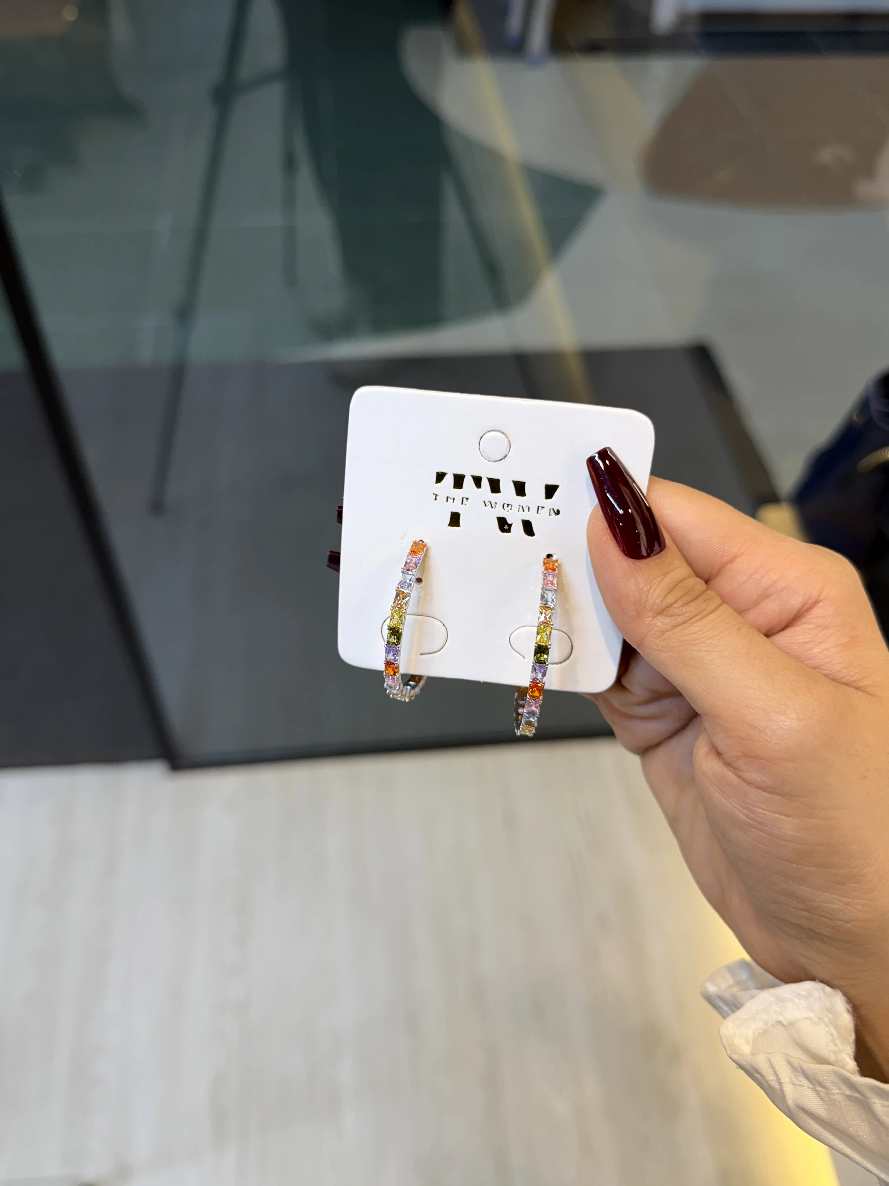 Premium Stone Earring - 1339790K110 (Multi-Stone)