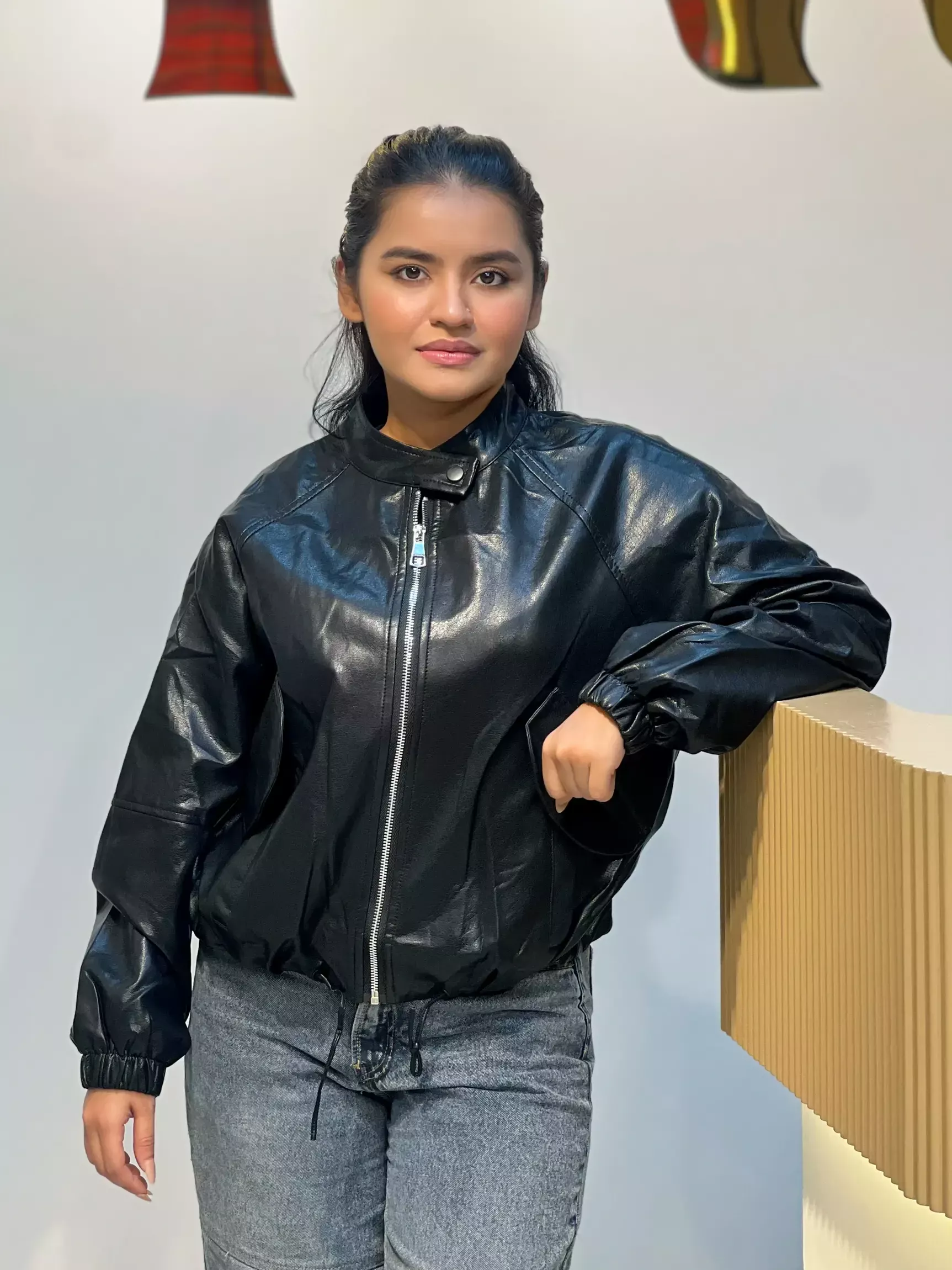 Ice Storm PU Leather Jacket-9070 (Black)