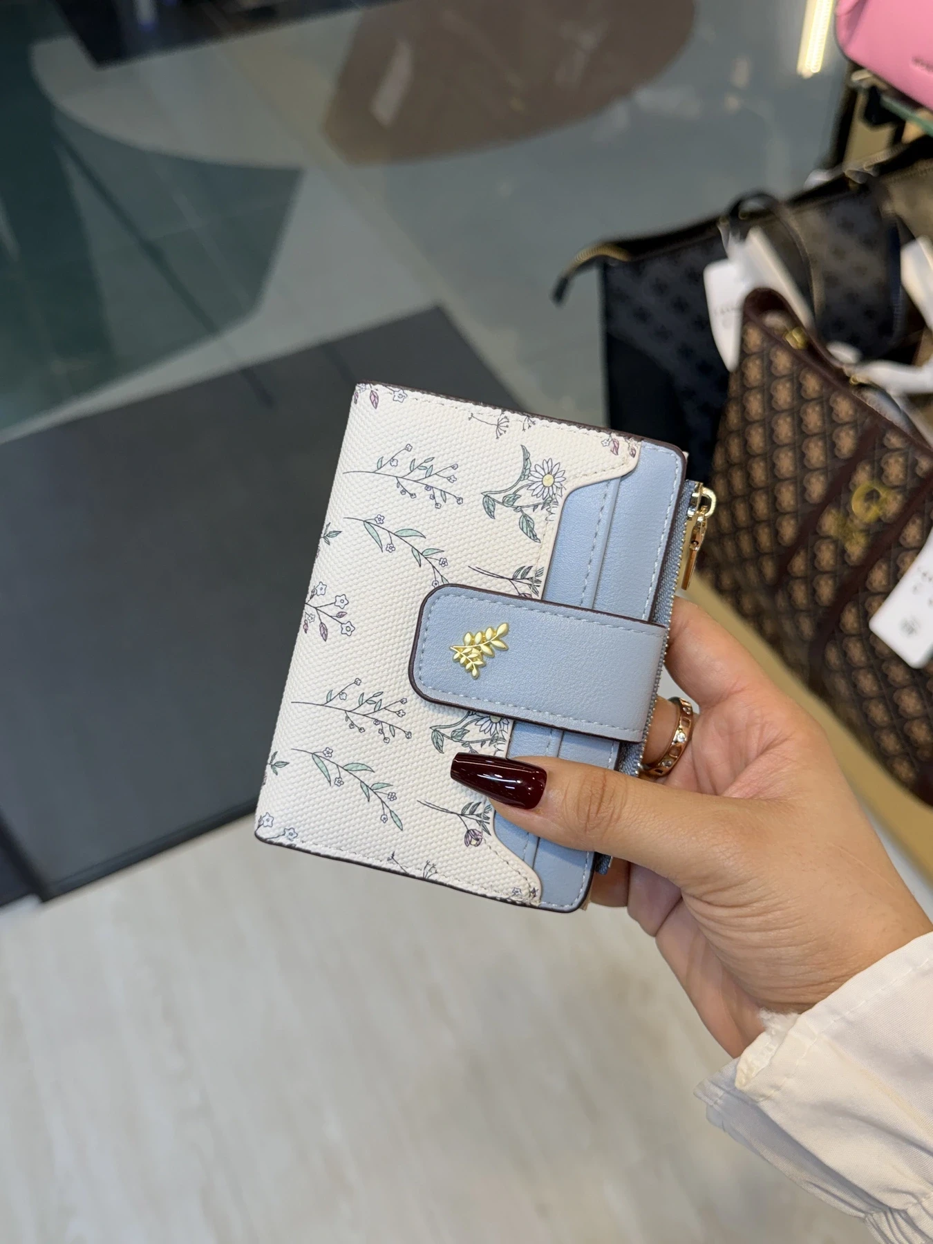 Elegant Ladies Wallet - WLT -  62307 (Light Blue)