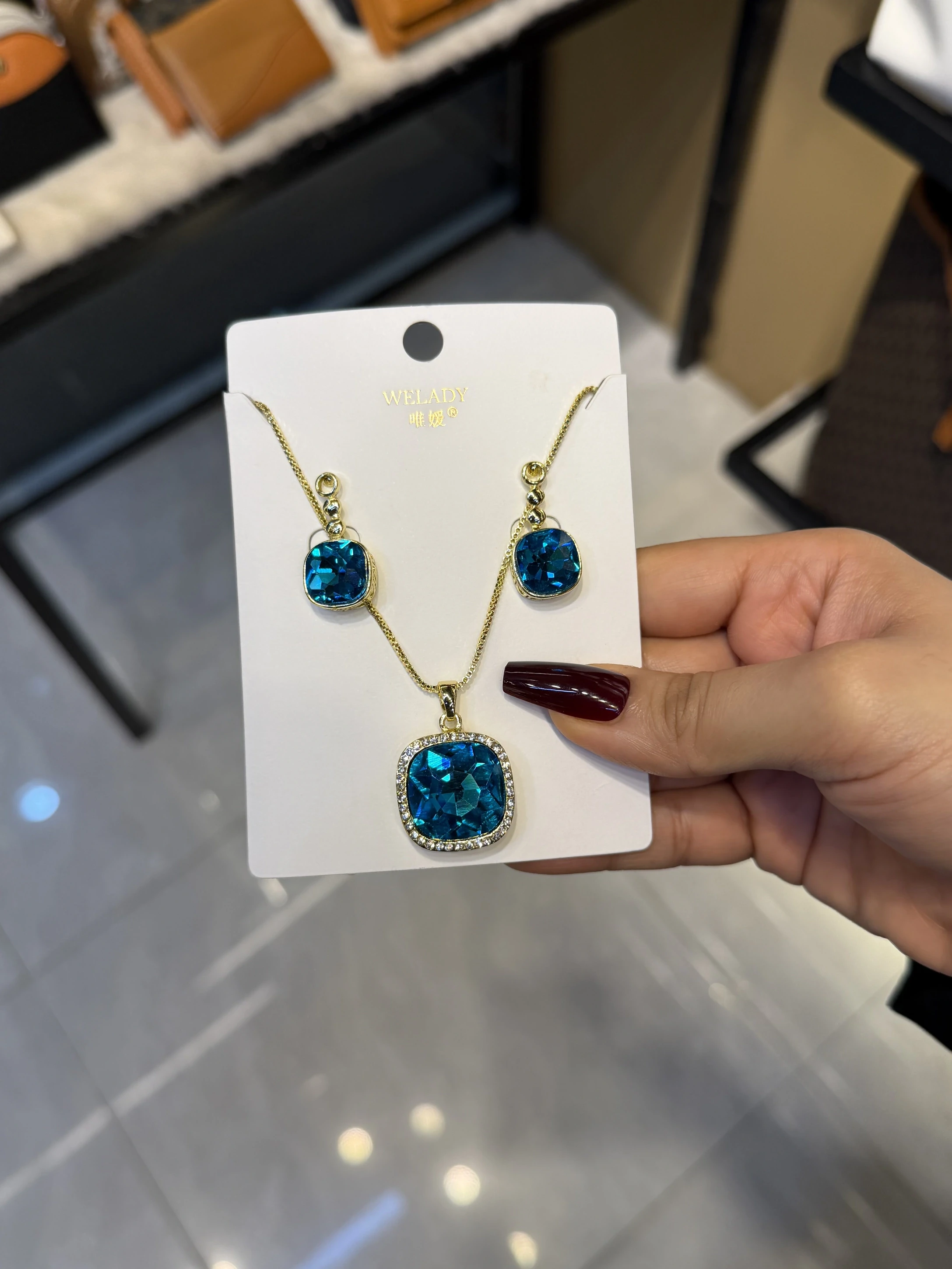 Exclusive Necklace Set – NKS-05 (Ocean Blue)