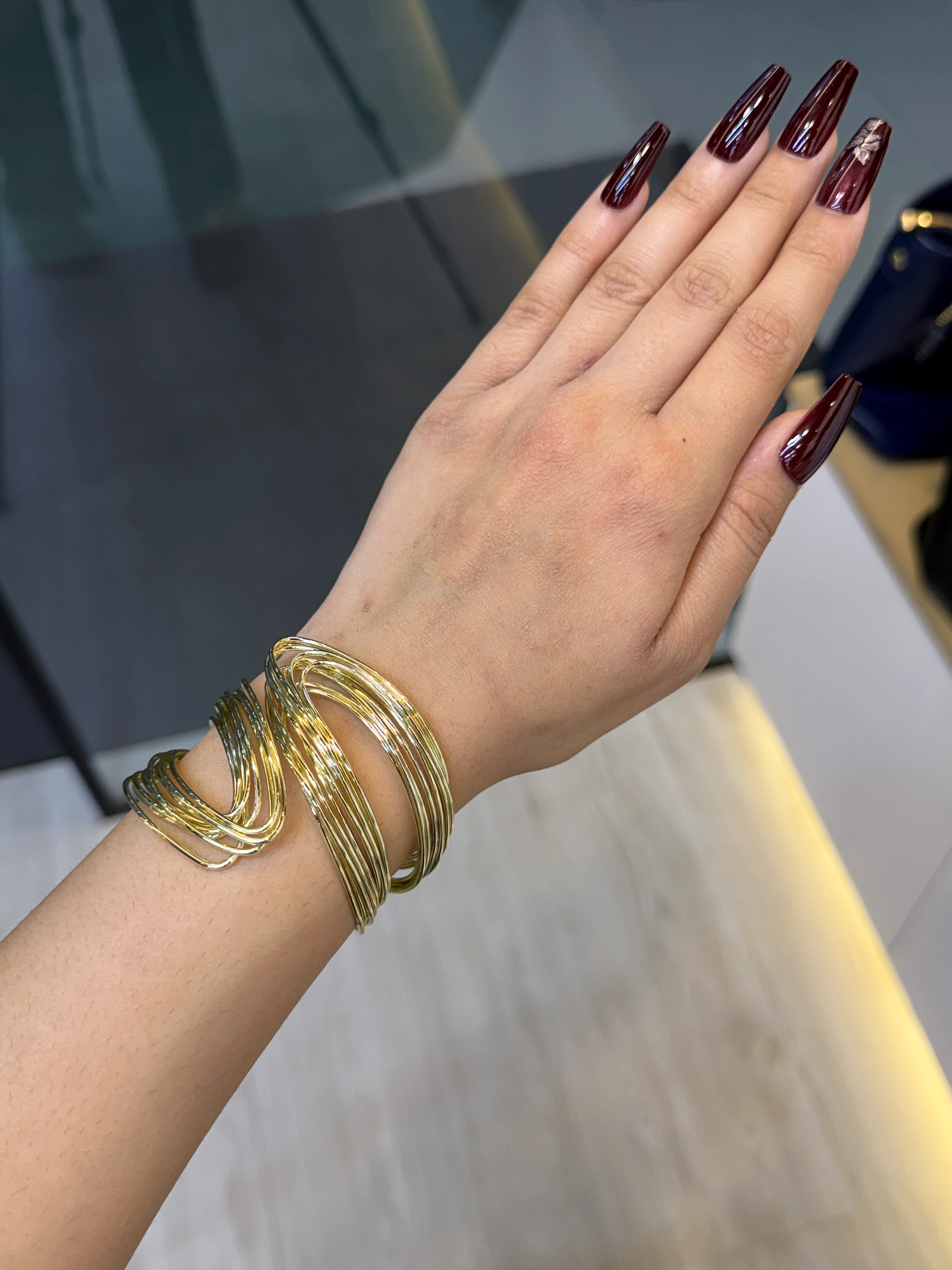 Exclusive Plated Handcuff Bangles - 9211437K071 (Gold)