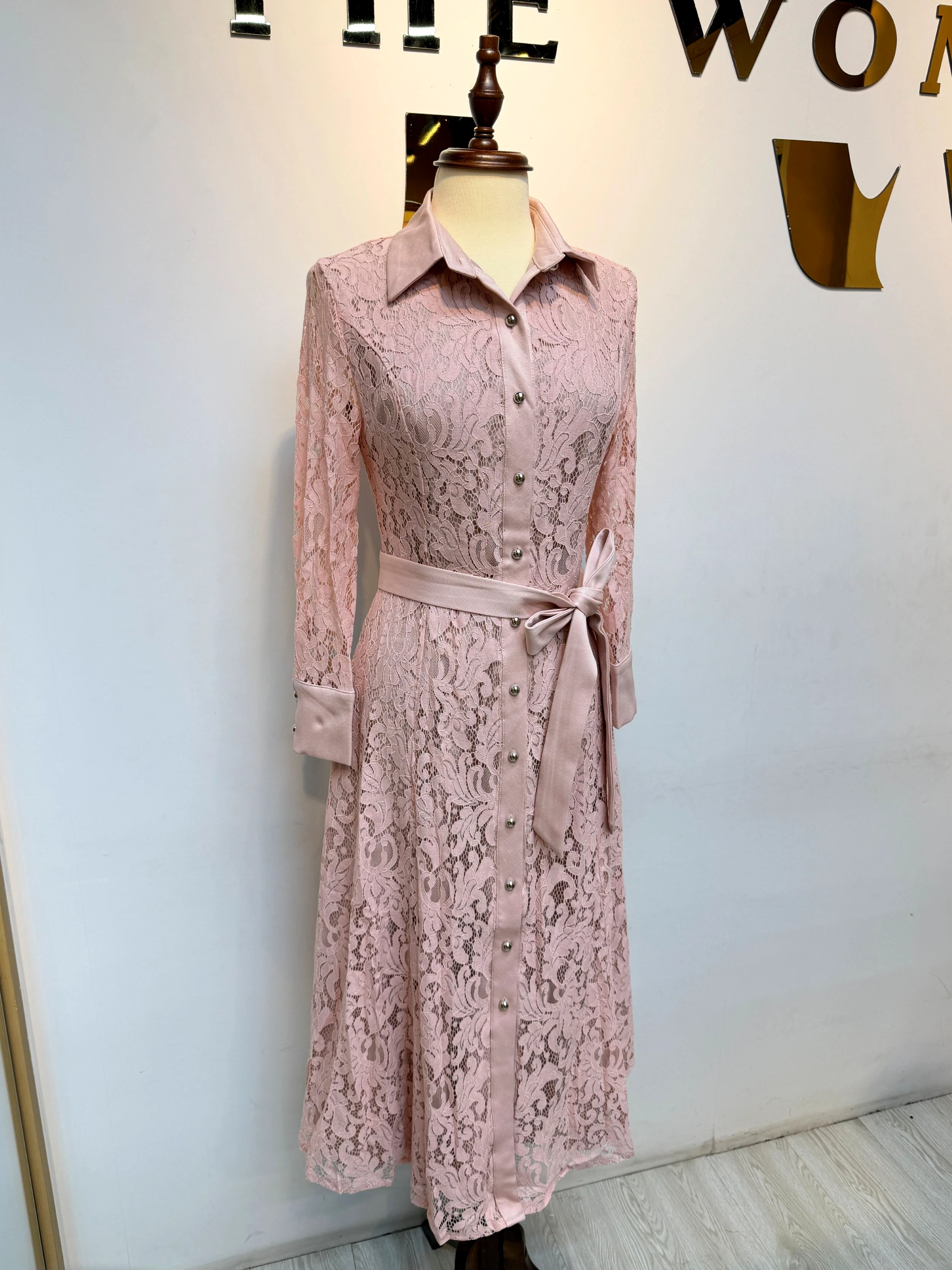 Thai Long Gown - 1381 (Baby Pink)