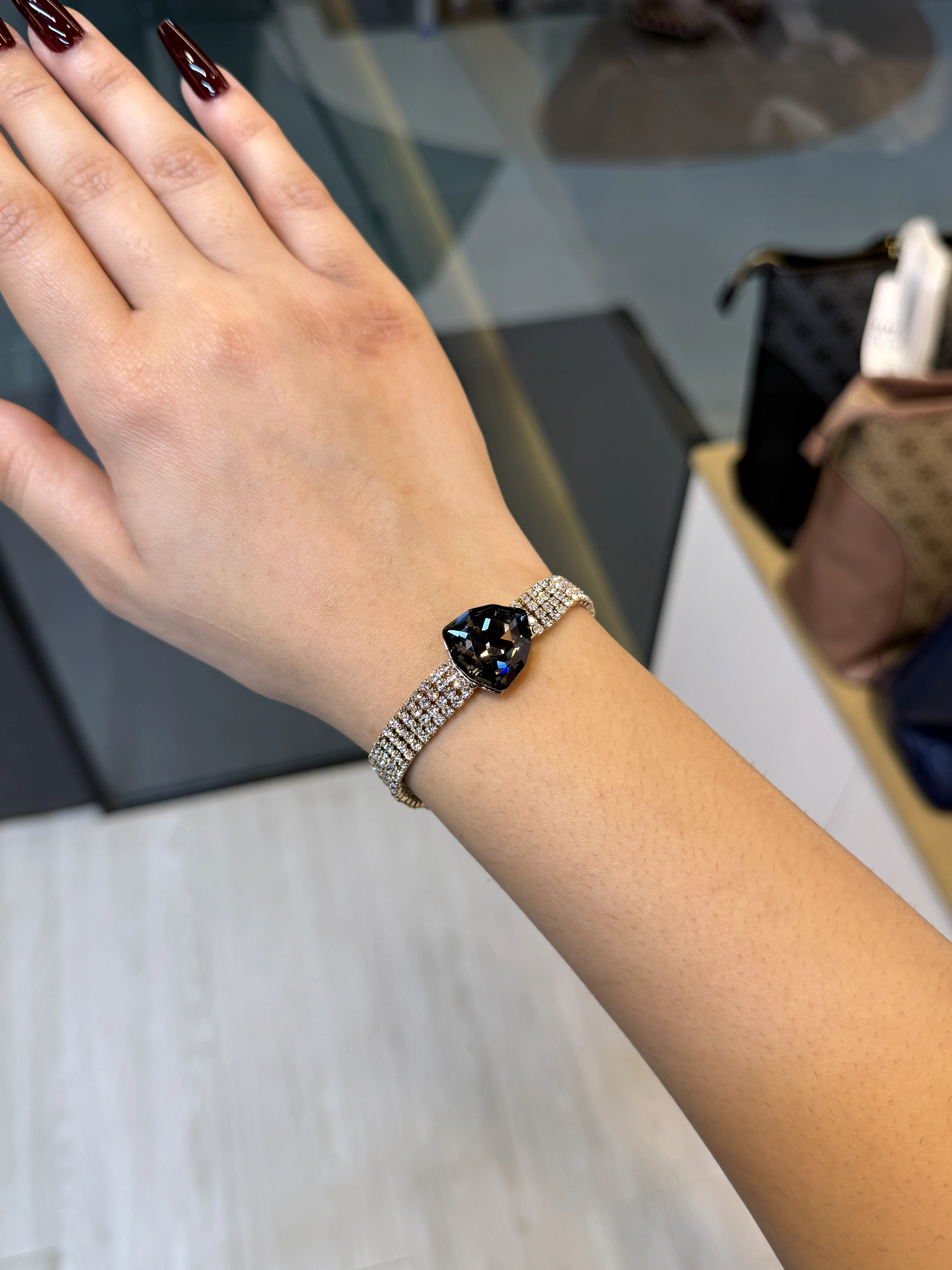 Exclusive Zircon Stone Bracelet - 9200048K614 (Midnight Teal)