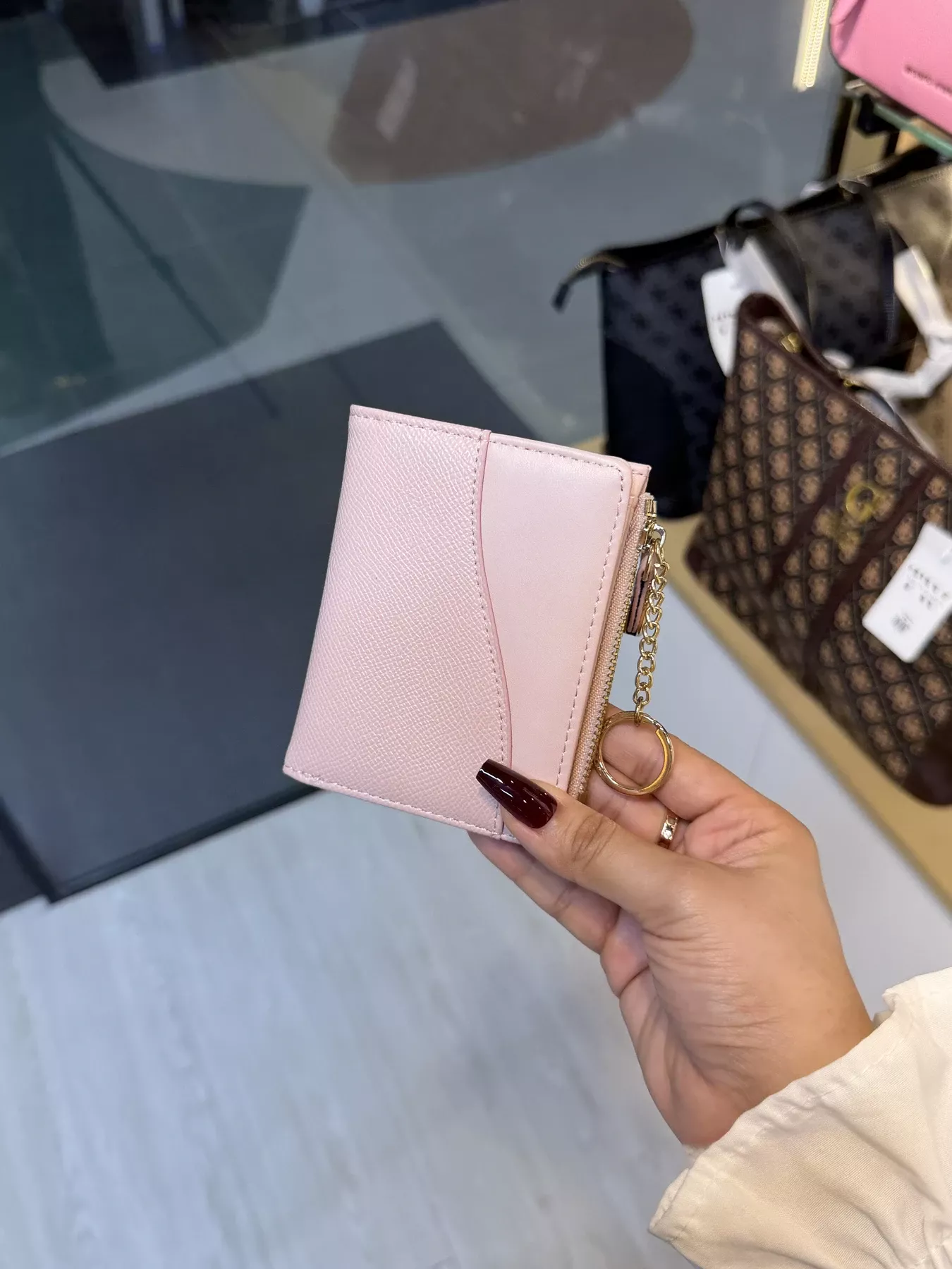 Elegant Ladies Wallet - WLT -  74307 (Baby Pink)